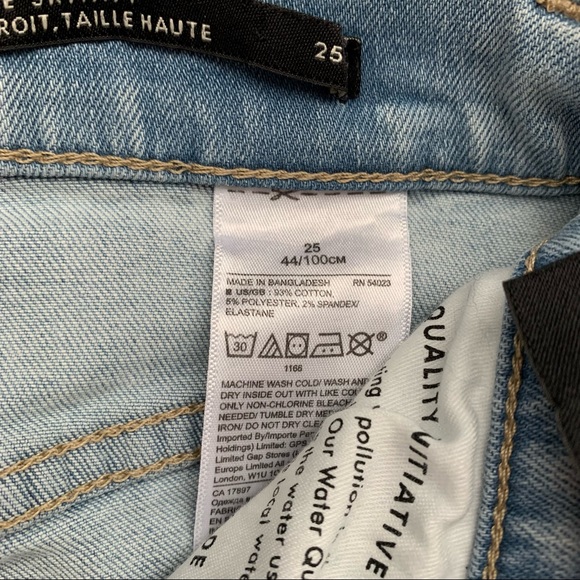 BANANA REPUBLIC high rise ankle length light wash denim skinny jean size… - Picture 8 of 12